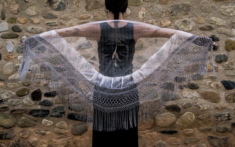 Mantón transparencias creado por Mónica Vázquez