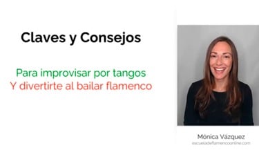 En esta escuela online, encontrarás Claves teóricas para improvisar al bailar flamenco de casa, calle o tablao