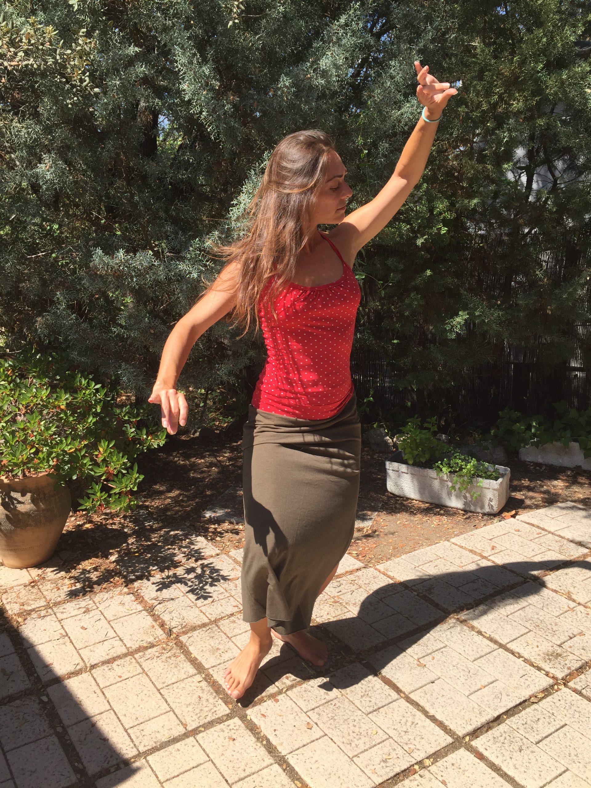 Mónica bailando Rumbas