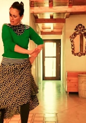 Flamenco de Casa, es el nivel inicial de la Escuela de Flamenco Online para improvisar por rumbas. Con clases online de baile flamenco
